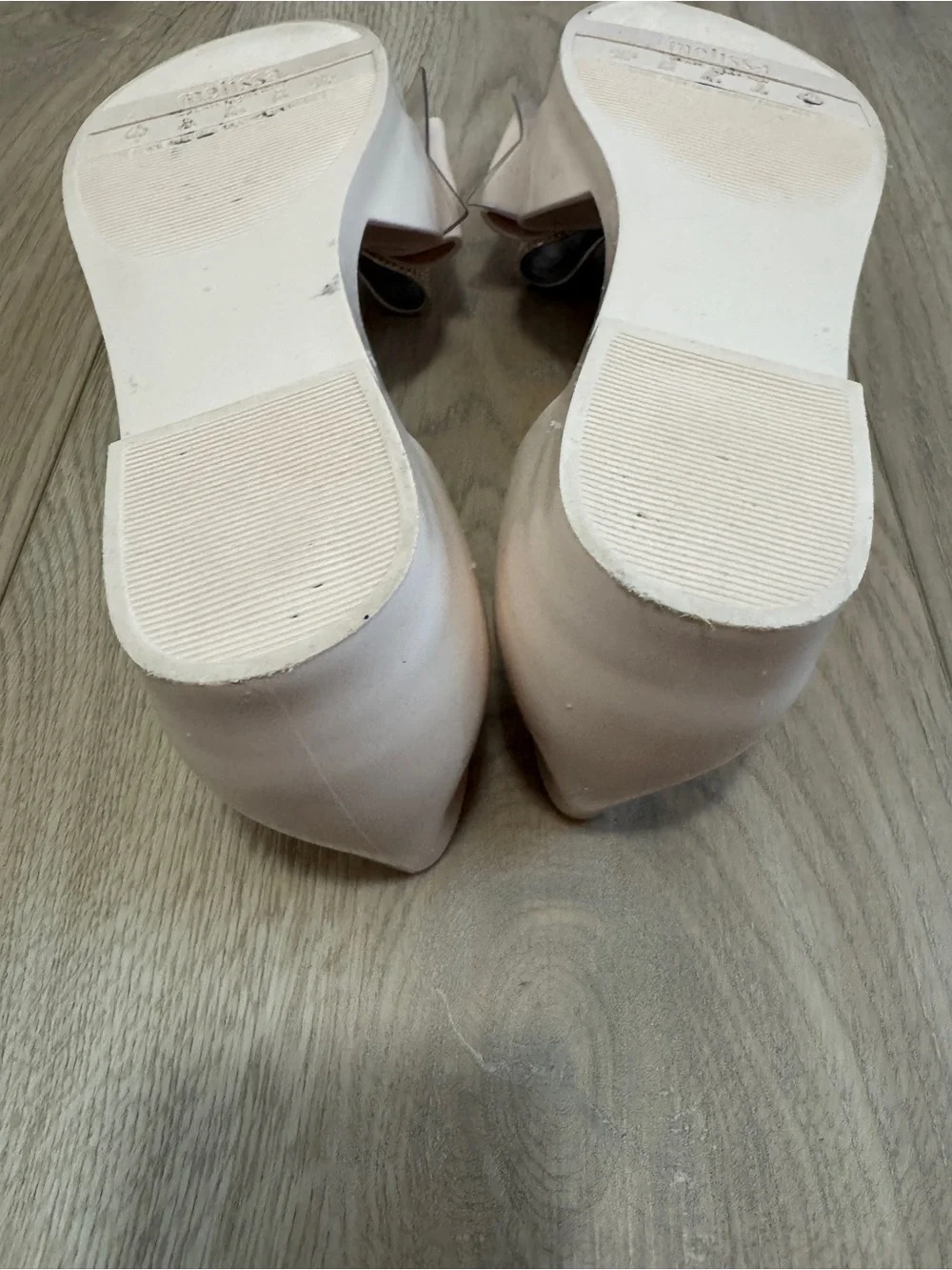 Melissa Seduction V Jelly Beige Flats with Textured Gold Bow Sz. 8 - Picture 12 of 12
